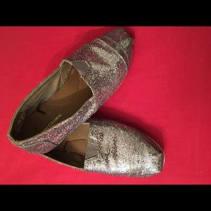 Silver Sparkle Flats